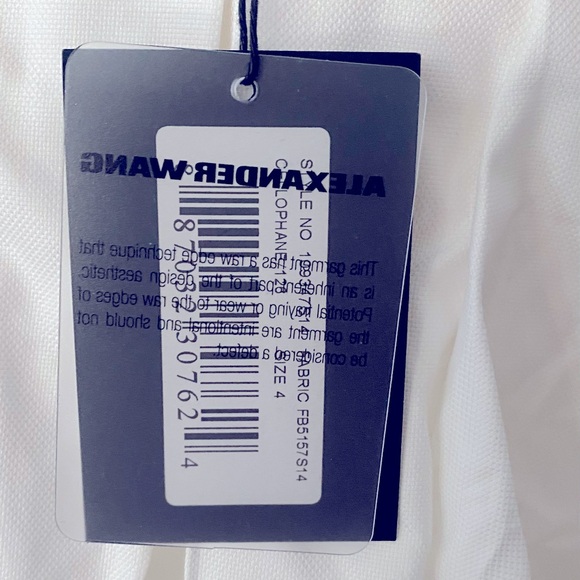 T by Alexander Wang Pleated Crop Top - Picture 3 of 6